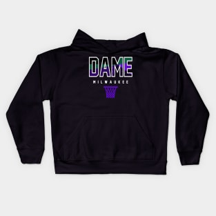 Dame Milwaukee Basketball Retro Kids Hoodie